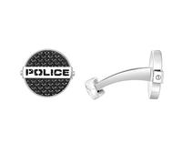 POLICE CUT FULL AVEC Boutons de manchette pour hommes en C.FIBRE NOIR - PEAGC0022403, One Size, Acier inoxydable Fibre de carbone, Pas de pierres précieuses