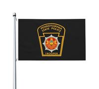 Police D'État De Pennsylvanie Drapeaux Décoratif Flag Résistant Aux Intempéries Bannière Pour Intérieur Cour Mur 90X150Cm