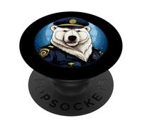 Police d'ours Polaires PopSockets PopGrip Adhésif