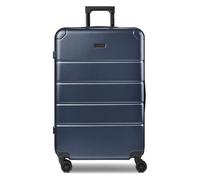 Police Dublin 4 roues Valise cabine L 75 cm avec soufflet d'extension bleu