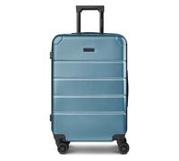 Police Dublin 4 roues Valise cabine M 64 cm avec soufflet d'extension bleu