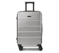 Police Dublin 4 roues Valise cabine M 64 cm avec soufflet d'extension couleur argent