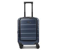 Police Dublin 4 roues Valise cabine S 54 cm Compartiment ordinateur avec soufflet d'extension bleu