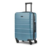 Police Dublin 4 roues Valise cabine M 64 cm avec soufflet d'extension bleu