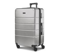 Police Dublin 4 roues Valise cabine L 75 cm avec soufflet d'extension couleur argent