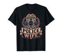 Police, épouse, battements de cœur, Application de la Loi T-Shirt