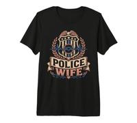 Police, épouse, battements de cœur, Application de la Loi T-Shirt Haut de Gamme