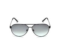 Police Eyewear | Lunettes de soleil aviateur à verres dégradés verts | Monture noire mate avec protection 100 % anti-UV | Lunettes de soleil pour homme | Grande taille | Splb37K61531Sg