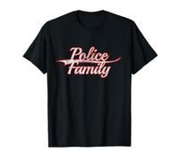 Police Family Law Enforcement Blue Line Vintage Varsity T-Shirt