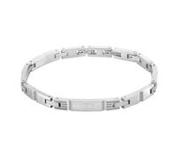 POLICE Flatforge Bracelet pour homme en acier inoxydable Argenté 190 + 15 + 15 mm