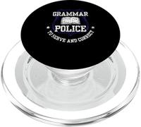 Police Grammaire pour Servir et corriger l'orthographe du Policier PopSockets PopGrip pour MagSafe