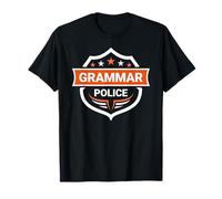 Police grammaticale Amusante pour Les professeurs, Les écrivains et Les Nerds T-Shirt