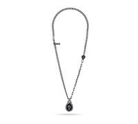 Police, Homme, Accessoires, Gris, Taille: ONE Size Chaîne Homme Argent Pendentif Crâne
