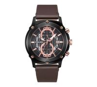 Police, Homme, Accessoires, Noir, Taille: ONE Size Montre Homme Cuir Marron 46mm Lulworth Pl.15917Jsb-02A
