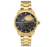 Montre - Police - PL.15715JSG-78M - Acier inoxydable - Or - Crâne embossé