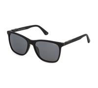 Police Homme SPL872N ORIGINS 1 703X Lunettes de soleil Acétate Noir Fumée Carré Normale Miroir