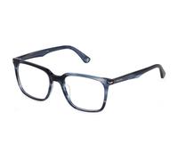 Police Homme VPLG73 09N4 Montures optiques Acétate Bleu Carré