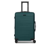 Police London 4 roues Valise cabine 64 cm avec soufflet d'extension bleu pétrole