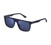 Police Lunettes pour homme, Bleu mat, 55