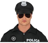 Police Manteau Carnaval Costume Accessoire Adulte, Couleur : Noir