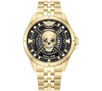 Police Mixte Analogique-Numérique Quartz Montre avec Bracelet en Acier Inoxydable