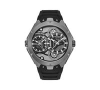 Police Montre Duo‑Time Scepter – Quartz, boîtier 46 mm, acier inoxydable, noir, 5 ATM