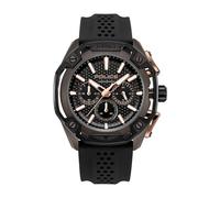 Police - Montre Duo-Time Centurian - Quartz Mouvement de Montre - Largeur du boîtier: 50 mm - Acier Inoxydable - Brown - 5 ATM