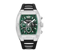 Police - Montre Duo-Time Creed - Quartz Mouvement de Montre - Largeur du boîtier: 51.5 mm - Acier Inoxydable - Green - 5 ATM