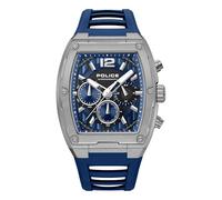 Police - Montre Duo-Time Creed - Quartz Mouvement de Montre - Largeur du boîtier: 51.5 mm - Acier Inoxydable - Blue - 5 ATM