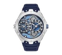 Police - Montre Duo-Time Scepter - Quartz Mouvement de Montre - Largeur du boîtier: 46 mm - Acier Inoxydable - Blue - 5 ATM