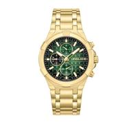 Police Montre Fonction Guardian Green - Gold