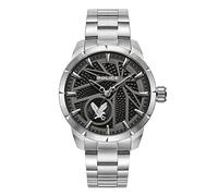POLICE - Montre Neist (crâne) pour homme cadran noir avec bracelet en argent - PEWJG2227302, bracelet