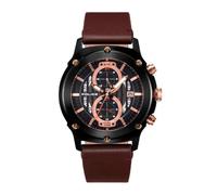 Police - Montre Homme Cuir Marron 46mm Lulworth Pl.15917Jsb-02A - Homme - Accessoires - Noir - Taille: ONE Size