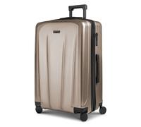 Police New York 4 roues Valise cabine L 72 cm avec soufflet d'extension beige