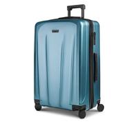 Police New York 4 roues Valise cabine L 72 cm avec soufflet d'extension bleu