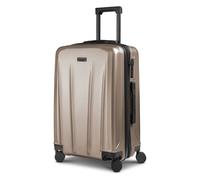 Police New York 4 roues Valise cabine M 62 cm avec soufflet d'extension beige