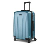 Police New York 4 roues Valise cabine M 62 cm avec soufflet d'extension bleu