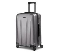 Police New York 4 roues Valise cabine M 62 cm avec soufflet d'extension couleur argent