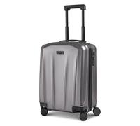 Police New York 4 roues Valise cabine S 54 cm avec soufflet d'extension couleur argent