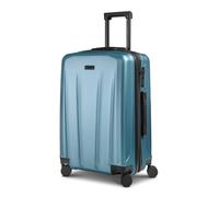 Police New York 4 roues Valise cabine M 62 cm avec soufflet d'extension bleu