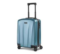Police New York 4 roues Valise cabine S 54 cm avec soufflet d'extension bleu