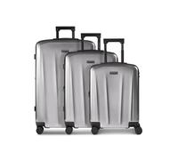 Police _New_York_Parent, gris argenté, 3-Set, Bagages rigides