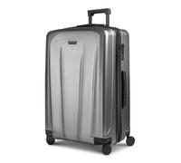 Police New York 4 roues Valise cabine L 72 cm avec soufflet d'extension couleur argent