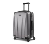 Police New York 4 roues Valise cabine M 62 cm avec soufflet d'extension couleur argent