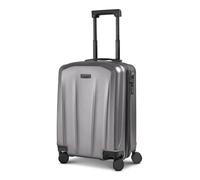 Police New York 4 roues Valise cabine S 54 cm avec soufflet d'extension couleur argent