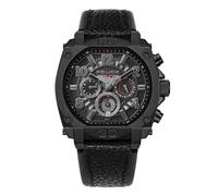 Police Montre Norwood PEWJF0021903 45 mm Quartz Étanchéité 5 ATM Cuir noir Homme
