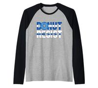 Police Officer - Donut Resist - Thin Blue Line Cop Policeman Manche Raglan