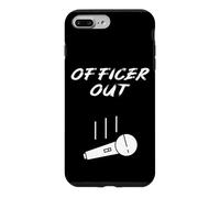 Police Officer Out Policewoman Retirement Mic Drop Coque pour iPhone 7 Plus/8 Plus