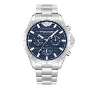 Police Hommes Analogique-Numérique Quartz Montre avec Bracelet en Acier Inoxydable