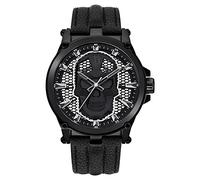 POLICE PEWJA2108203 Montre analogique à Quartz pour Homme avec Bracelet en Cuir, Noir, Bracelet